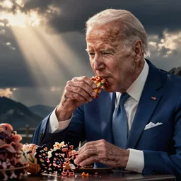 joe biden eating someone alive