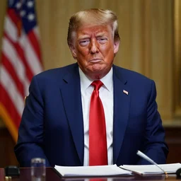 zombie donald trump being treated fairly. professional photography