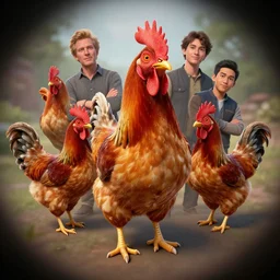 Planet Pechugones chicken broaster, Greg Rutkowski, Darek Zabrocki, Karlkka, Jayison Devadas, Phuoc Quan, trending on Artstation, 8K, ultra wide angle, pincushion lens effect