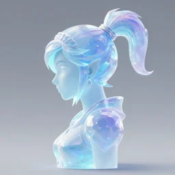 side profile, crystal maiden, dota 2, luminescent, pastel colors, by greg manchess, huang guangjian, sachin teng, greg rutkowski, jesper ejsing, ilya kuvshinov