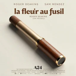 Movie Poster for Indie Film called la fleur au fusil, Roger Deakins, Sam Mendez, A24, Poster Art, Digital Art, Highly Detailed