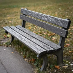 photo of park bench with spikes