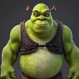 portrait of shrek as hulk, naturel, hyper detailed, digital art, trending in artstation, cinematic lighting, studio quality, smooth render, unreal engine 5 rendered, octane rendered, art style by klimt and nixeu and ian sprigger and wlop and krenz cushart.