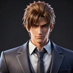 kiryu majima, yakuza!!!, close - up, wearing a suit and tie, by ryuzaburo umehara, cg society contest winner, neo - dada, prerendered graphics, handsome, official art, public art, dramatic, ray tracing reflections, 3 d game character, zbrush, blender, octane render