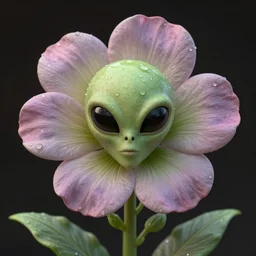 alien flower, by barclay shaw, high detailed, volumetric 8 k resolution