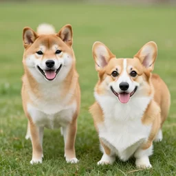crossbreed of a shiba inu and welsh corgi pembroke, photo