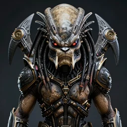 symmetric digital portrait of predator - hybrid - prometheus engineer, sharp focus, award - winning scifi masterpiece, hyper realistic, intricate details, 8 k, hdr, octane render