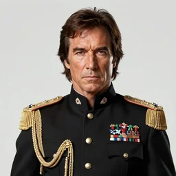 hyperrealistic portrait of chuck norris, highly decorated uniform, highly detailed, hyperrealistic, digital painting, artstation, concept art, smooth, sharp focus, illustration, cinematic lighting, art by artgerm and greg rutkowski and alphonse mucha