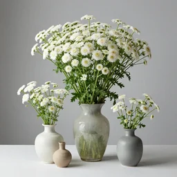 achillea in vases by charles blackman