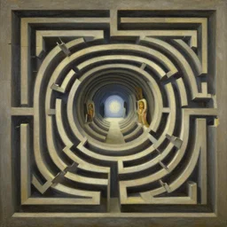 the labyrinth represents a mystical portal to other dimensions, one which has been used to communicate with the human spirit. this picture of a hole is just one of a thousand that are available to the masses. painting by william higginson, kopera, anton fedeev, anka zhuravleva