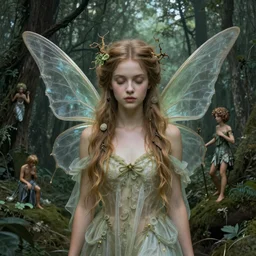 a beautiful fairy girl inspired by zdzislaw beksinski, giger, and cam de leon