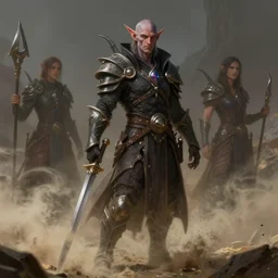 muchot dustblaze the dark elf, highly detailed, d & d, fantasy, highly detailed, digital painting, trending on artstation, concept art, sharp focus, illustration, global illumination, ray tracing, realistic shaded, art by rachel walpole, heraldo ortega and jeszika le vye