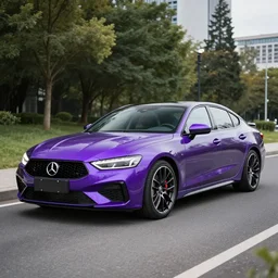 a purple car