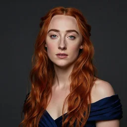 true-to-life realistic portrait of Saoirse Ronan by Dante Gabriel Rossetti, by William Holman Hunt, by John Everett Millais, James Collinson, willowy, elegant, bold colors
