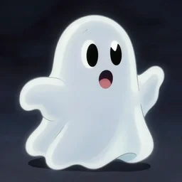 inkwash translucent cartoon monster ghost, fleischer cartoon, rubber hose animation, sumi - e