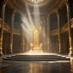 a  grand throne room by by feng zhu , unreal engine, god rays, ue5, concept art, wide angle, 4k hd wallpaper