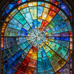 hype realistic cracked rainbow stained glass, sharp focus, digital art, epic composition, dynamic lighting, intricate, highly detailed, 8 k, unreal engine, blender render