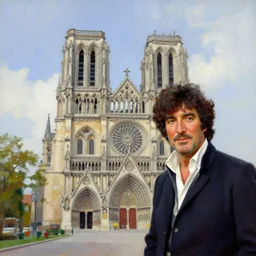 bob ross painting of a cathedral