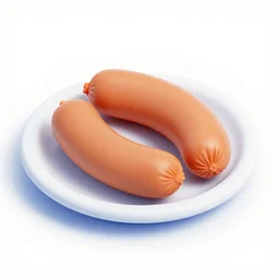 an miniature sausage on plate made of silicone shaders, isometric, 1 0 0 mm, studio lighting, by pocoyo style