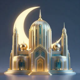 ✨🕌🌙, Art Deco, Trending artstation, octane render, surrealist
