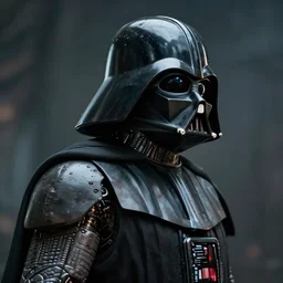 a rugged darth vader with cybernetic enhancements, scifi character portrait by greg rutkowski, esuthio, craig mullins, 1 / 4 headshot, cinematic lighting, dystopian scifi gear, gloomy, profile picture, mechanical, half robot, implants, steampunk