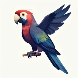 raptor plumed like  Parrot stylized design