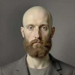 Self-portrait without a beard by Rene Magritte