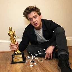 man accidentally breaks his most pathetic man award.