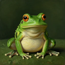 frog by René Magritte, detailed, 4k