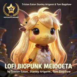 lofi BioPunk  Meloetta  portrait Pixar style by Tristan Eaton_Stanley Artgerm and Tom Bagshaw,