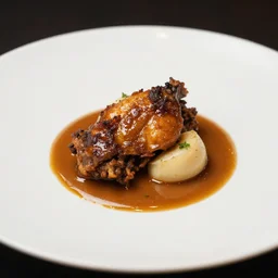 aji de gallina, michelin star restaurant, award winning photo, food photography, 4 k