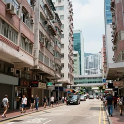 Hong-Kong street city hyperrealism, no blur, 4k resolution, ultra detailed, style of John Berkey, Norman Rockwell, Hans Thoma, Ivan Shishkin, Tyler Edlin, Thomas Kinkade