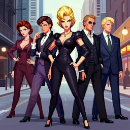 downtown midget. pop art, pixel, bioshock art style, proportional, dynamic composition, face features, body features, ultra realistic art, digital painting, concept art, smooth, sharp focus, illustration, intricate, without duplication, elegant, confident posse, art by artgerm and richard hamilton and mimmo rottela, kirokaze and paul robertson