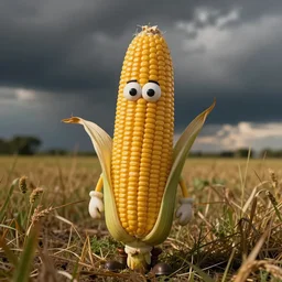 a photoreal image of doug from the tv show doug as anthropomorphic corn.