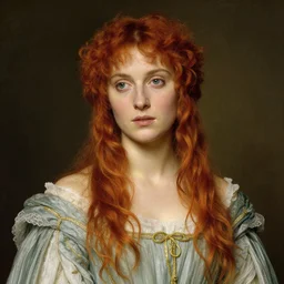 a stunning pre - raphaelite portrait of aubrey plaza as nimue in the beguiling of merlin by edward burne - jones