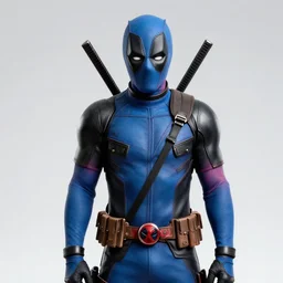 photo of blue deadpool