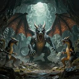 a dragon's lair,