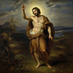 Christian hell painted by Thomas Kinkade,