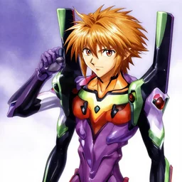 sora from kingdom hearts as a character of neon genesis evangelion, hideaki anno