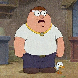 still of Peter Griffin from Mother Goose, Laika, stop-motion film (1924)