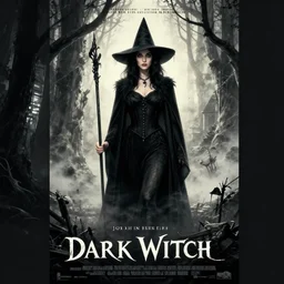 movie poster for dark witch, 1 9 2 0