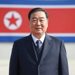 portrait of democratically elected leader of north korea