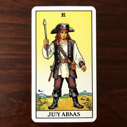 tarot card of a pirate