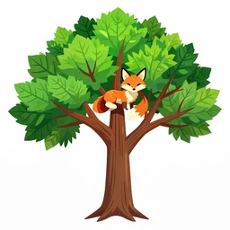 blazing fox tree, vector - n 4