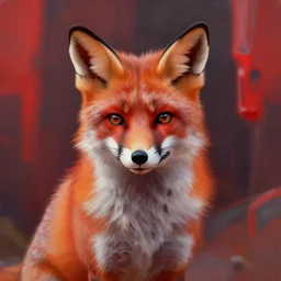 fox mccloud, soft, vintage maximalist style, digital painting, 4 k, hdr, sharp focus, art by sandra chevrier, john hoyland, teamlab fine art with subtle redshift rendering