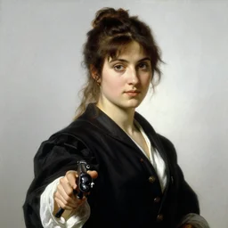 portrait of a female action lead, by william - adolphe bougereau
