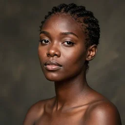Portrait of a beautiful black woman by Mandy Jurgens
