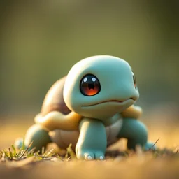 real life pokemon squirtle, adorable, turtle, ultra realistic, golden hour, sharp focus