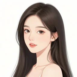 beauty aisan girl, illustration, by christophe young