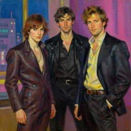 synthwave, painting by gaston bussiere, craig mullins, j. c. leyendecker, greg rutkowski